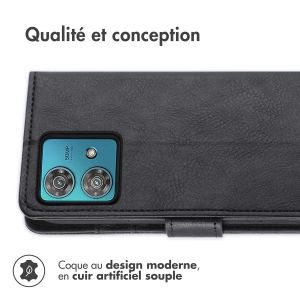 iMoshion Étui de téléphone portefeuille Luxe Motorola Moto G84 - Noir