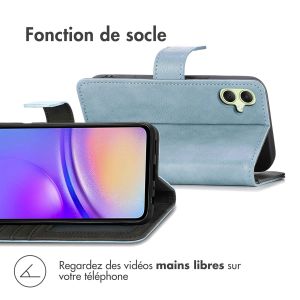 iMoshion Étui de téléphone portefeuille Luxe Samsung Galaxy A05s - Bleu clair