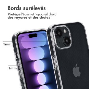 Accezz Coque Clear 100% recyclée iPhone 15 - Transparent