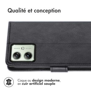 iMoshion Étui de téléphone portefeuille Luxe Motorola Moto G54 - Noir