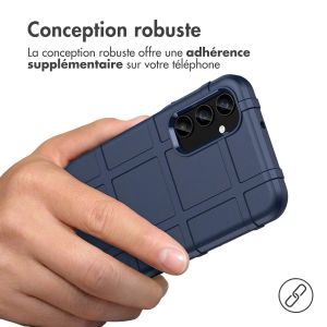 iMoshion Coque Arrière Rugged Shield Samsung Galaxy A25 - Bleu foncé