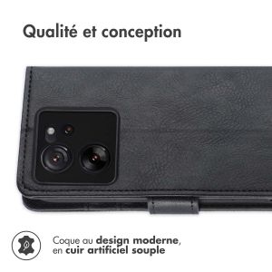 iMoshion Étui de téléphone portefeuille Luxe Xiaomi 13T / 13T Pro - Noir