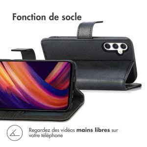 iMoshion Étui de téléphone portefeuille Luxe Samsung Galaxy A25 - Noir