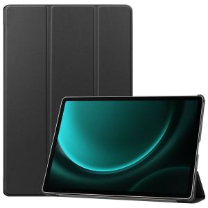iMoshion Coque tablette Trifold Samsung Tab S9 FE Plus / Tab S9 Plus 12.4 pouces - Noir