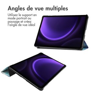 iMoshion Coque tablette Design Trifold Samsung Tab S9 FE / Tab S9 - Space