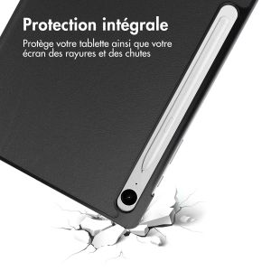 iMoshion Coque tablette Trifold Samsung Tab S9 FE 10.9 pouces / Tab S9 11.0 pouces - Noir