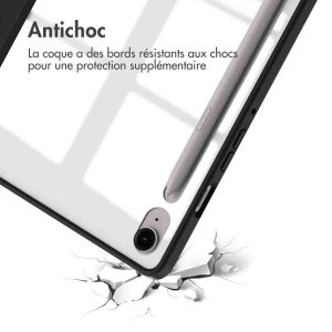 iMoshion Coque tablette rigide Trifold iPad Samsung Tab S9 FE 10.9 pouces / Tab S9 11.0 pouces - Noir