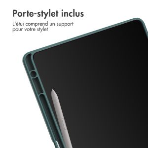 iMoshion Coque tablette rigide Trifold iPad Samsung Tab S9 FE 10.9 pouces / Tab S9 11.0 pouces - Vert