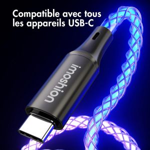 iMoshion Câble de charge rapide RGB - USB-A vers USB-C - 1 mètre 