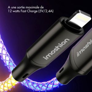 iMoshion Câble de charge rapide RGB - USB-A vers Lightning - 1 mètre 