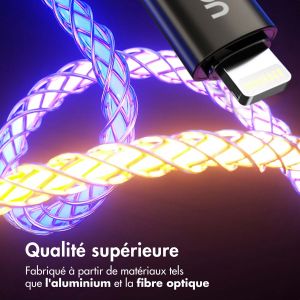 iMoshion Câble de charge rapide RGB - USB-A vers Lightning - 1 mètre 
