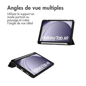 Accezz Coque arrière robuste pour Samsung Galaxy Tab A9 Plus - Noir