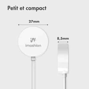 iMoshion Câble de chargement Apple Watch USB-C et USB-A - 2 mètres - Blanc