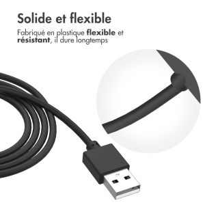 iMoshion Câble de chargement USB-A Fitbit Versa 4 / Versa 3 / Sense 2 / Sense - 1 mètre