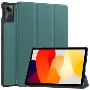 iMoshion Coque tablette Trifold Xiaomi Redmi Pad SE - Vert foncé