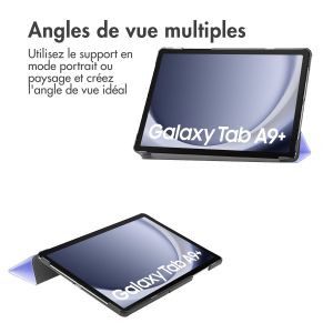 iMoshion Coque tablette Trifold Samsung Galaxy Tab A9 Plus - Lila