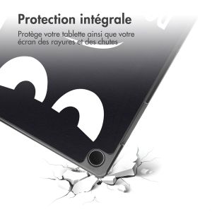 iMoshion Coque tablette Trifold pour Samsung Galaxy Tab A9 Plus - Noir