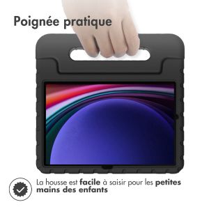 iMoshion Coque kidsproof avec poignée Samsung Galaxy Tab S9 / Tab S9 FE - Noir