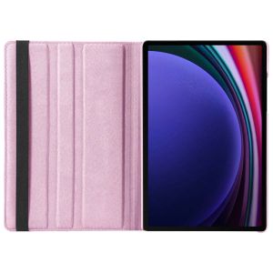 iMoshion Coque tablette rotatif à 360° Samsung Galaxy Tab S9 / Tab S9 FE - Rose