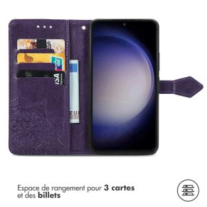 iMoshion Etui de téléphone portefeuille Mandala Samsung Galaxy S23 FE - Violet