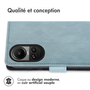 iMoshion Étui de téléphone portefeuille Luxe Oppo Reno 10 / 10 Pro - Bleu clair