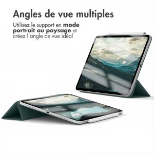 iMoshion Magnetic etui de téléphone portefeuille iPad Pro 12.9 (2020 -2022) - Vert foncé
