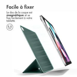 iMoshion Magnetic etui de téléphone portefeuille iPad Air 5 (2022) / Air 4 (2020) - Vert foncé