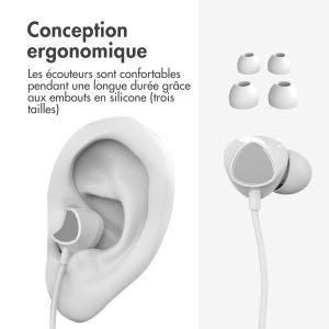 iMoshion ﻿Ecouteurs in-ear - Ecouteurs filaires - Connexion USB-C - Blanc