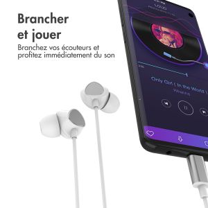 iMoshion ﻿Ecouteurs in-ear - Ecouteurs filaires - Connexion USB-C - Blanc