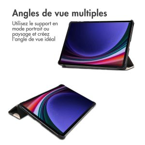 iMoshion Coque tablette Design Trifold Samsung Galaxy Tab S9 - Leopard
