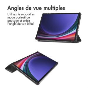 iMoshion Coque tablette Design Trifold Samsung Galaxy Tab S9 - Don't touch