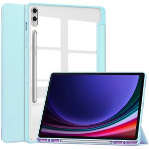iMoshion Coque tablette Trifold pour Samsung Galaxy Tab A9 Plus - Bleu  foncé