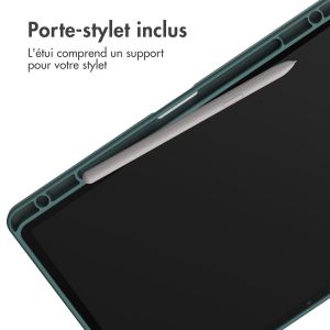 iMoshion Coque tablette rigide Trifold Samsung Galaxy Tab S9 Plus 12.4 pouces - Vert