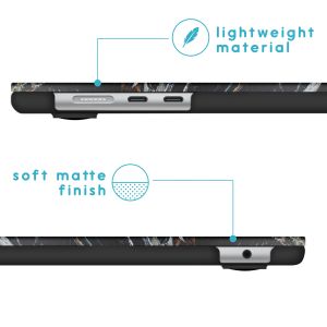 iMoshion Coque Design Laptop MacBook Air 15 pouces (2023) / Air 15 pouces (2024) M3 chip - A2941 / A3114 - Black Marble