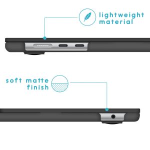 iMoshion Coque Laptop MacBook Air 15 pouces (2023) / Air 15 pouces (2024) M3 chip - A2941 / A3114 - Noir