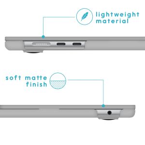 iMoshion Coque Laptop MacBook Air 15 pouces (2023) / Air 15 pouces (2024) M3 chip - A2941 / A3114 - Transparent