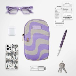 Selencia ﻿Pochette pour téléphone - Swirl Purple