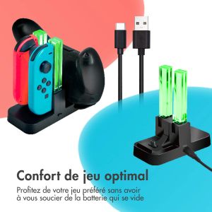 iMoshion Ensemble Nintendo Switch - Ensemble d'accessoires de 34 pièces pour Nintendo Switch & Switch OLED