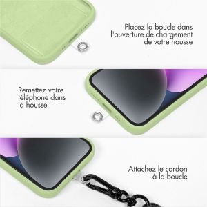 iMoshion ﻿Cordon de téléphone universel taille unique - Vert néon / Bleu