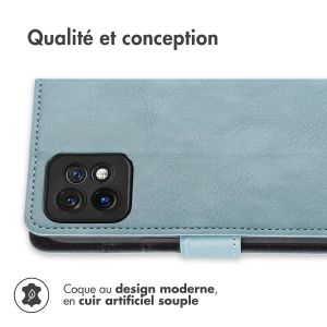 iMoshion Étui de téléphone portefeuille Luxe Motorola Edge 40 Pro - Bleu clair
