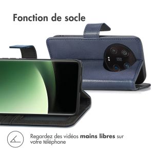iMoshion Étui de téléphone portefeuille Luxe Xiaomi 13 Ultra - Bleu foncé