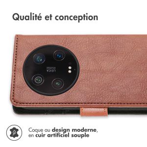 iMoshion Étui de téléphone portefeuille Luxe Xiaomi 13 Ultra - Brun