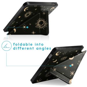 iMoshion Étui de liseuse portefeuille design Pliable Kobo Libra 2 / Tolino Vision 6 - Stars Sky