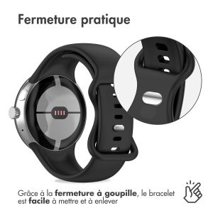 iMoshion Bracelet en silicone Google Pixel Watch / Watch 2 - Taille S - Noir