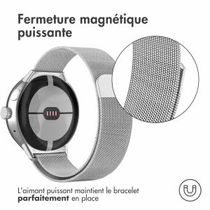 iMoshion Bracelet magnétique milanais Google Pixel Watch / Watch 2 - Argent