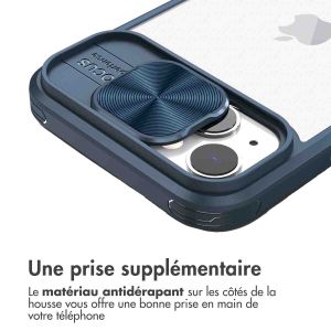 iMoshion Coque arrière Camslider iPhone 13 - Bleu foncé