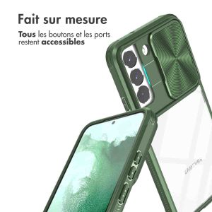 iMoshion Coque arrière Camslider Samsung Galaxy S22 - Vert foncé