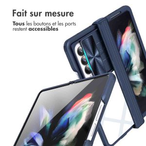 iMoshion Coque arrière Camslider Samsung Galaxy Z Fold 4 - Bleu foncé