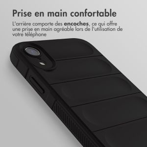 iMoshion Coque arrière EasyGrip iPhone Xr - Noir