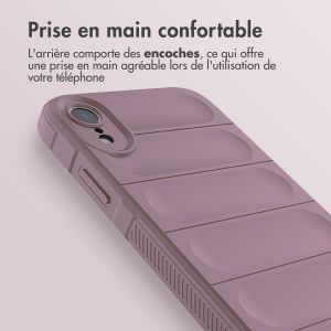 iMoshion Coque arrière EasyGrip iPhone Xr - Violet